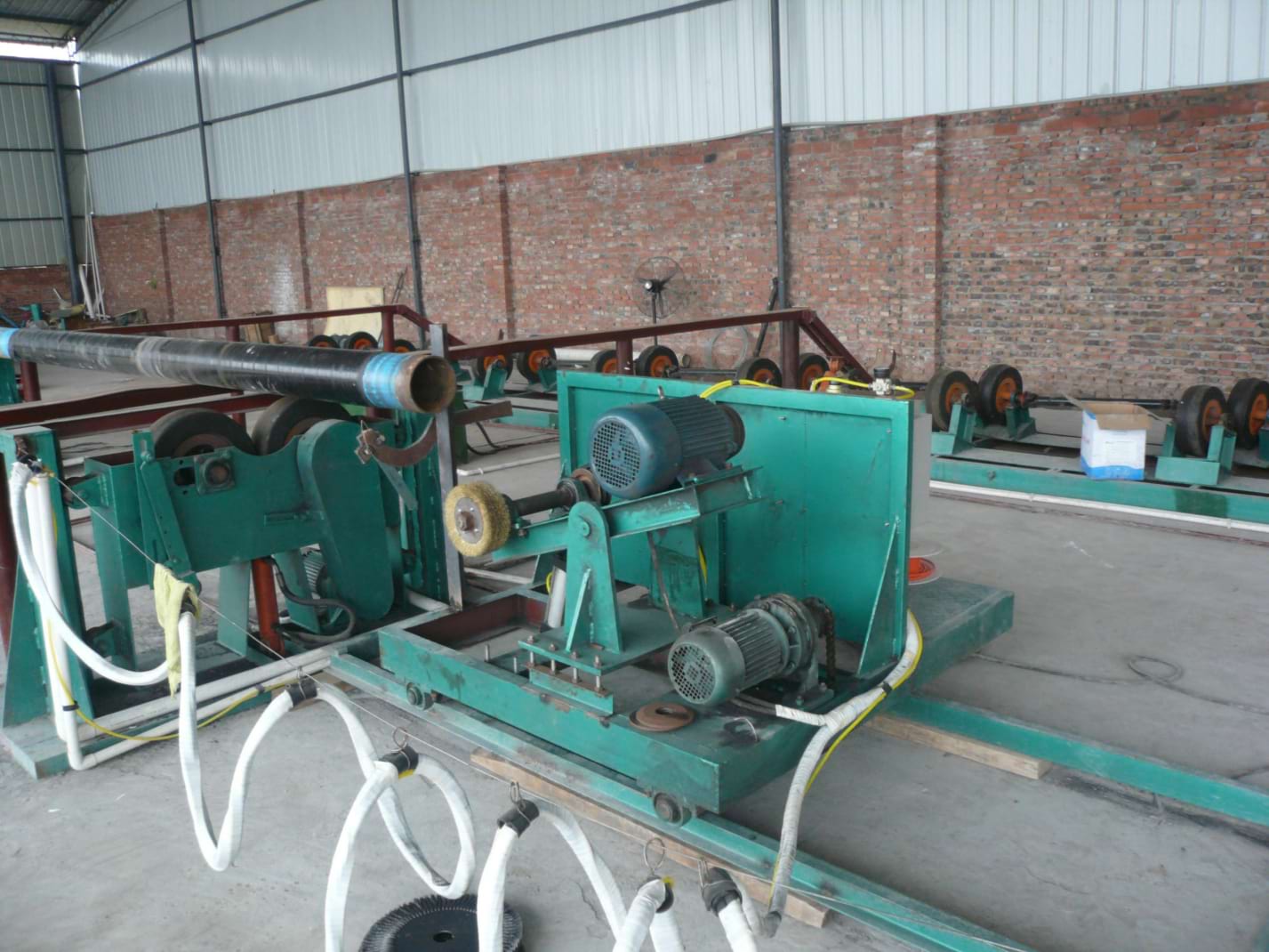 End beveling machine — cutback preparation